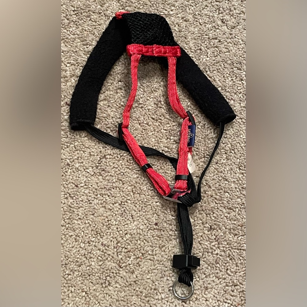 Spork Dog No Pull Pet Harness Red Black